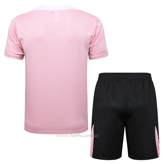 Chandal del Paris Saint-Germain Jordan Manga Corta 2024-2025 Rosa - Pantalon Corto